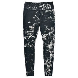 ALO Yoga Black & White Abstract Print Leggings Yoga Pants sz S